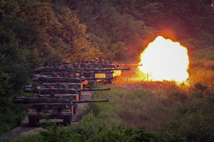 K1E1 전차·K200 장갑차 투입 해병대 2사단 전차대대, 실전 같은 전차 사격훈련으로 전투준비태세 완비